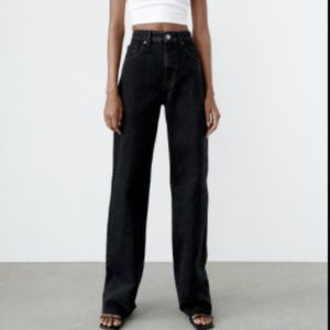 Zara Black Wide Leg Jeans